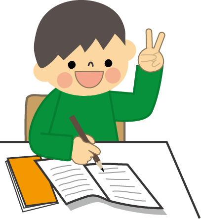 勉強のイラスト 男の子 無料イラスト フリー素材