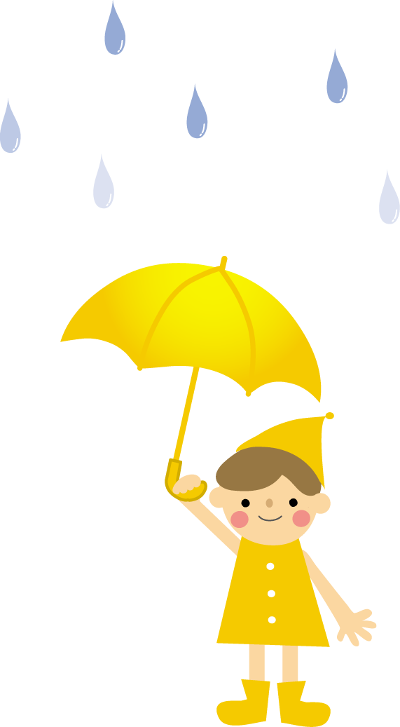 梅雨 雨 傘 のイラスト 無料 フリー素材