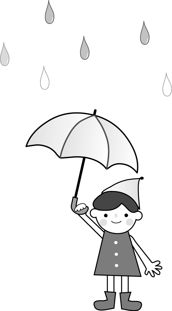 梅雨 雨 傘 のイラスト 無料 フリー素材