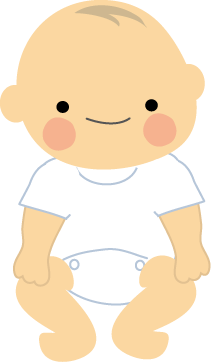 赤ちゃんのイラスト ｂａｂｙ 無料イラスト フリー素材 おすわり