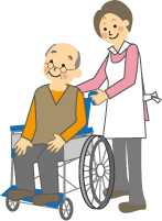 介護福祉　老人介護のイラスト1